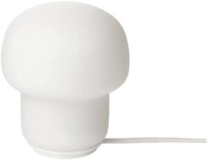 Ikea Tokabo Table lamp with LED Bulb Glass Opal 103.580.13
