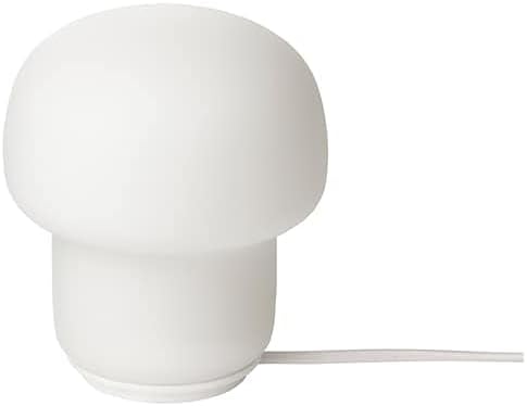 Ikea Tokabo Table lamp with LED Bulb Glass Opal 103.580.13