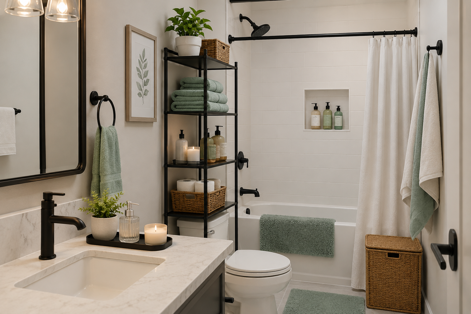 modern bathroom organization ideas and storage upgrades